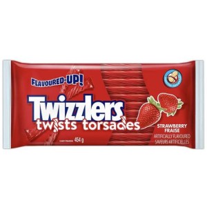 TWIZZLERS Strawberry Twists Candy, 454g