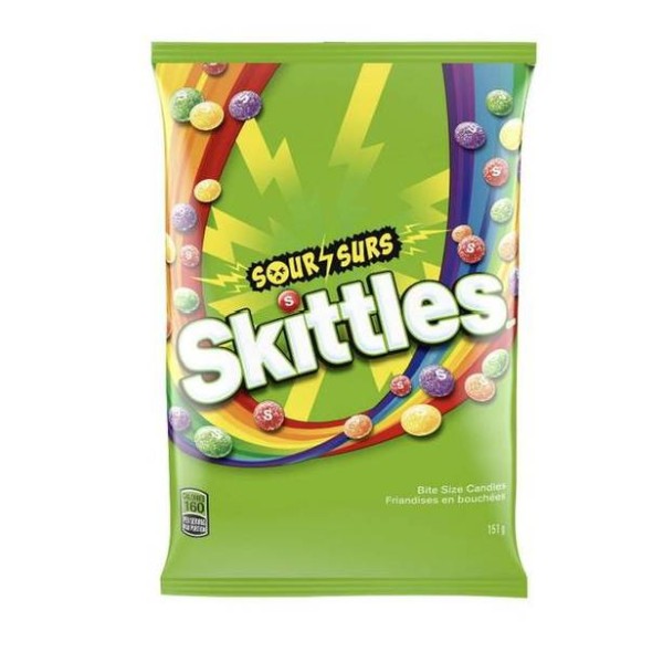 Skittles sour chewy candy 151g