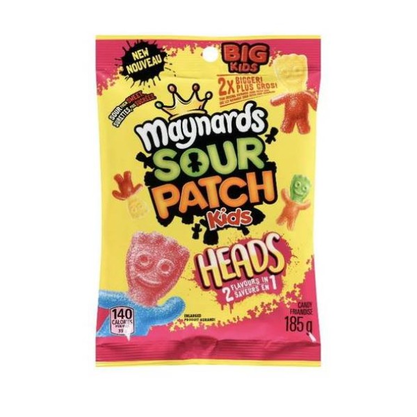  Maynards sour patch kids Big kids HEADS 185g