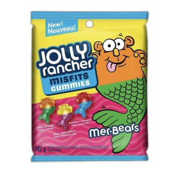 JOLLY RANCHER MISFITS GUMMIES MER-BEARS Candy, 182g