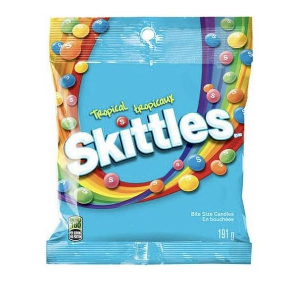 Skittles tropical chewy candy 191g