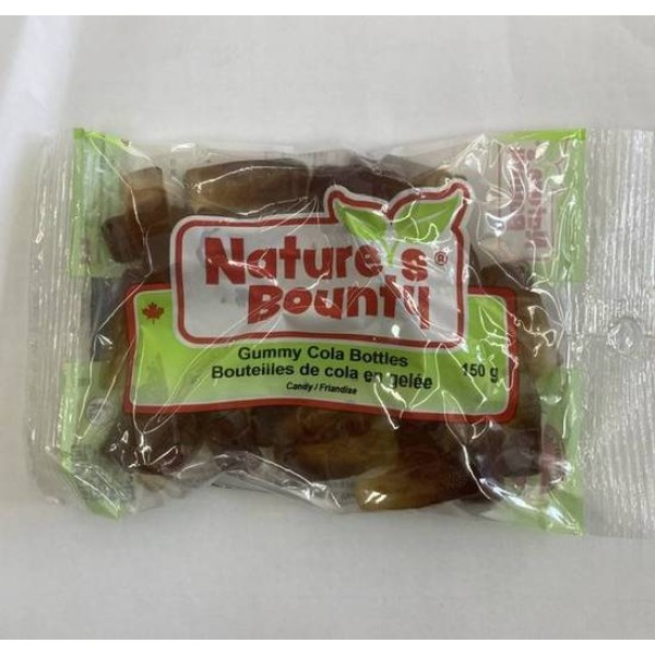 Natural bounty gummy cola bottle 150g