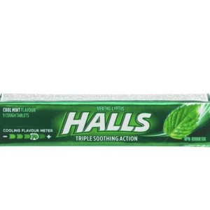 Halls menthol cough drops cool mint