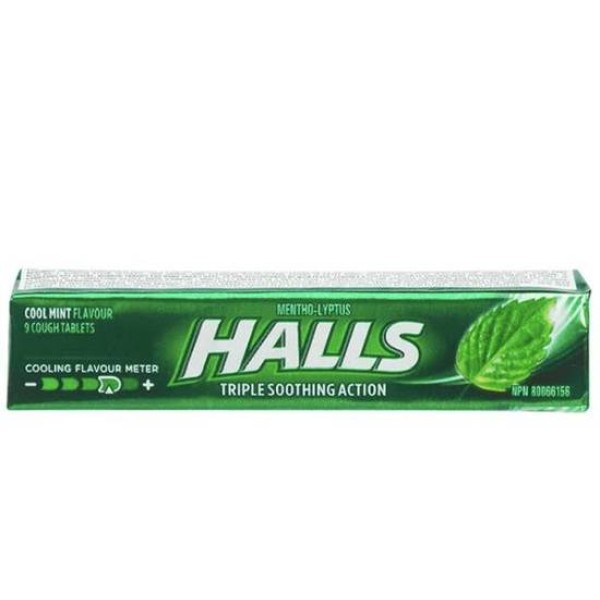 Halls menthol cough drops cool mint