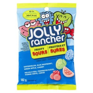 Jolly Rancher Fruity Sours Chewy Candy (182g)