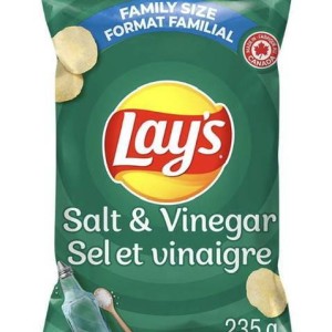 Lays salt &vinegar family size 235g