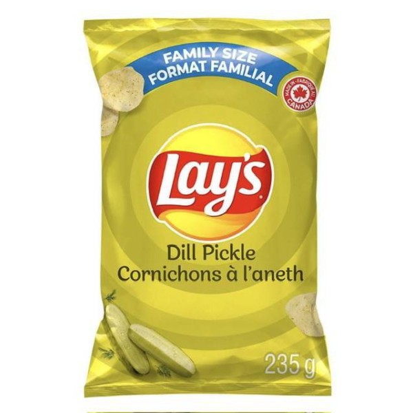 Lays dill pickle family size 235g