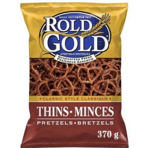 Rold Gold Classic Style Thins Pretzels, 370g