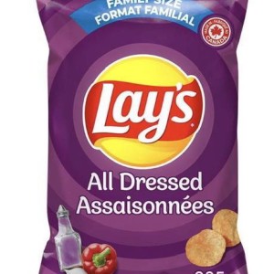 Lays all dressed family size 235g