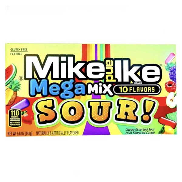 Mike and Ike mega mix sour 141g