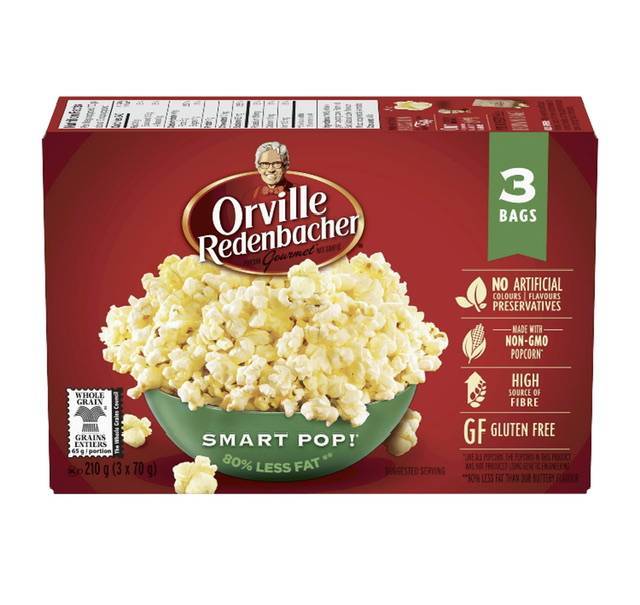 Orville Redenbacher Smart Pop! Microwave Popcorn,3 Pack (3 x 82 g) 246 g